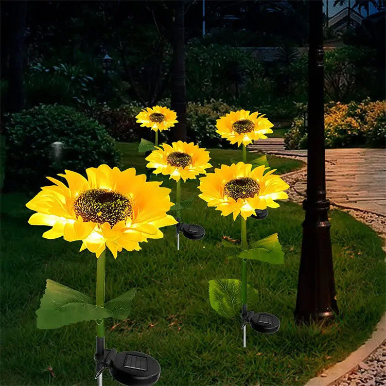 Lâmpada solar à luz solar impermeável jardim solar decorativo para pátio traseiro