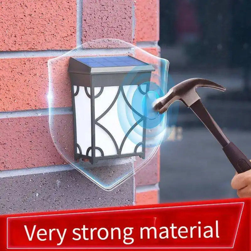 1.2V Voltagem de entrada Lâmpada de sensor de movimento LED para jardim ao ar livre Lâmpada de parede solar à prova d'água