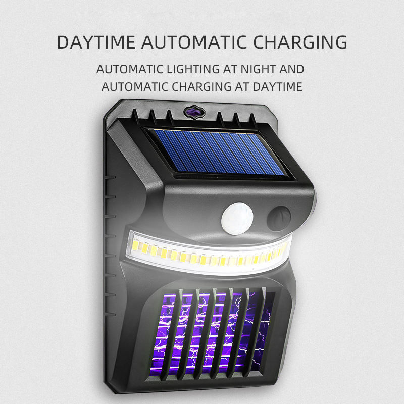 Luz solar de parede de jardim LED 1000lm IP65 resistente à água PIR Sensor de movimento Luz de segurança