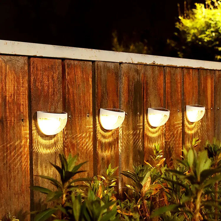 85lm/w Lâmpada Eficiência luminosa Luz solar de jardim para jardim semicircular decorativo