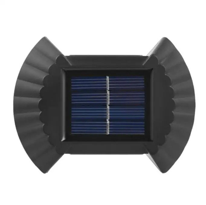 Lâmpadas de parede LED de energia solar branca quente para jardim pátio garagem passagem para cima para baixo lâmpada