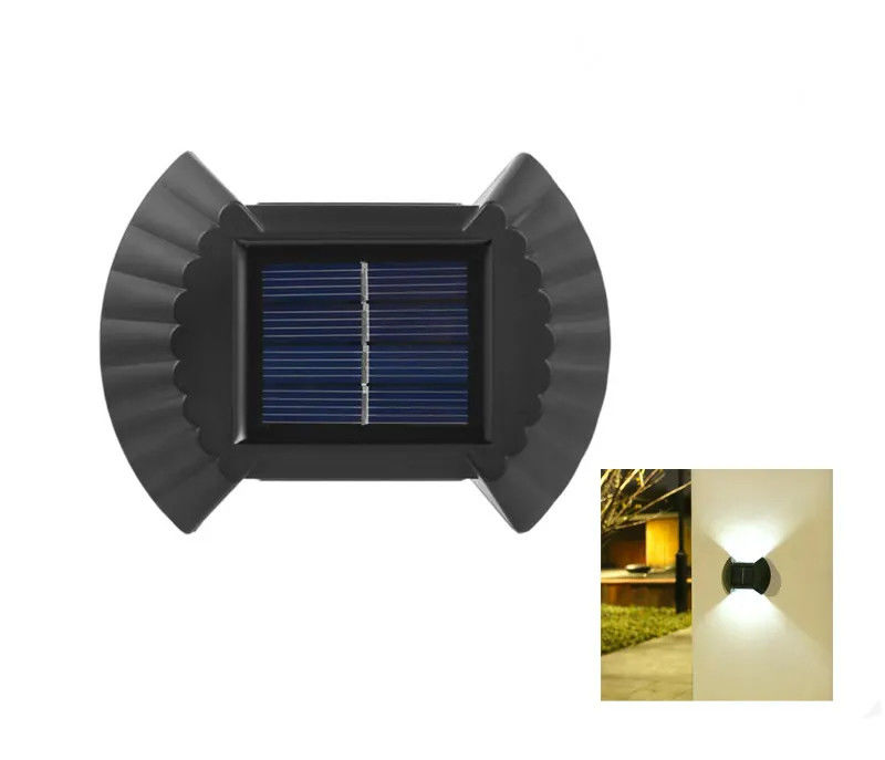 80 Ra Índice de Representação de Cores Iluminação solar de parede para decoração de jardim de balcão impermeável