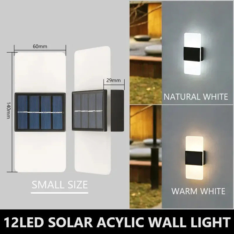 Indução Solar Laranja Lua Quadrada Brilhante Placas Brancas Solar Parede Luz para Paredes Exteriores