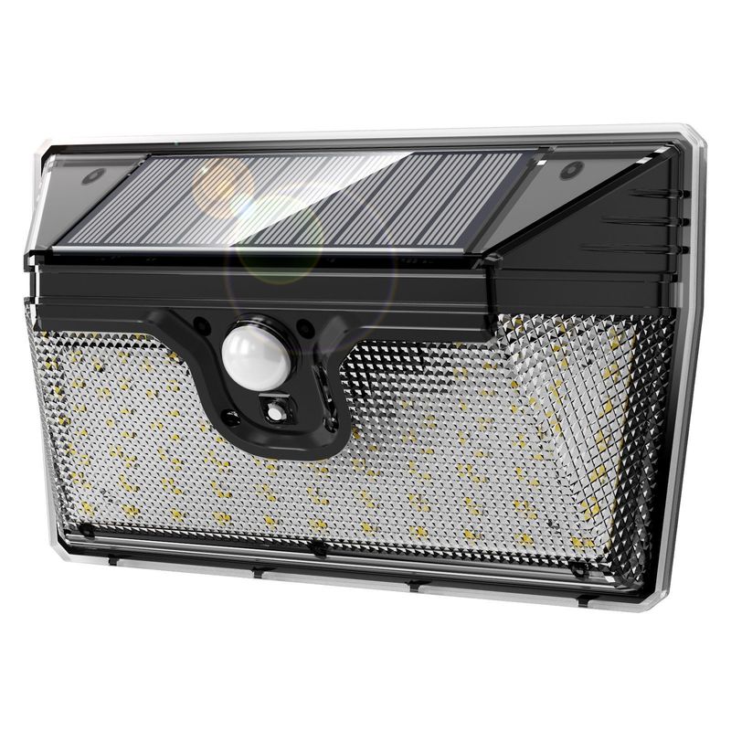 218LED Soft Cold White Solar Motion Sensing Wall Light para economia de energia no jardim ao ar livre
