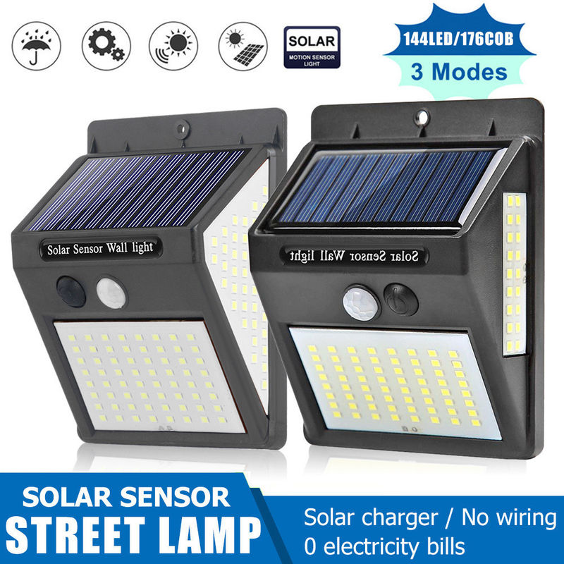 Energia solar 48 Cob LED Sensor de Movimento Luz de Parede de Segurança fornecida diretamente pelo