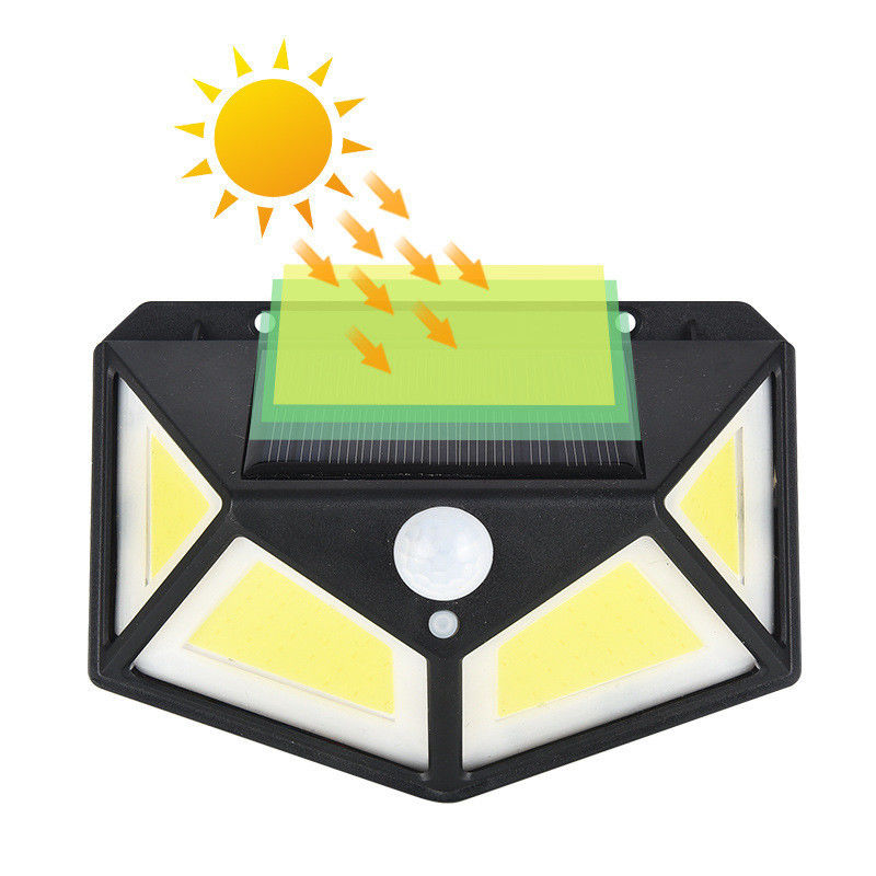 Energia solar 48 Cob LED Sensor de Movimento Luz de Parede de Segurança fornecida diretamente pelo